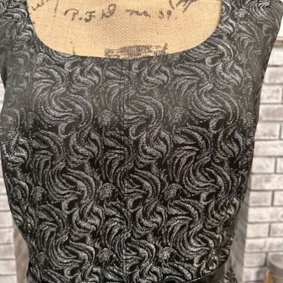 Vintage Y2K Evan Picone Belted Black Label Dress Size 12 Magic Witchy Whimsical - Picture 12 of 14